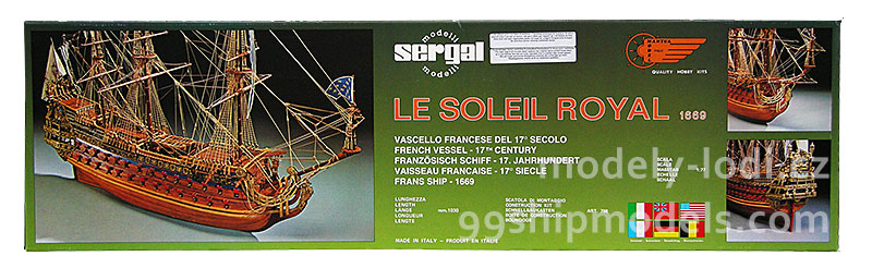 Model lodi Le Soleil Royal, balení stavebnice Sergal MM796