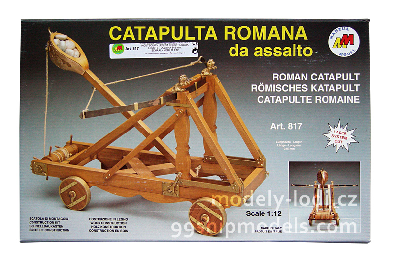 Model CATAPULTA ROMANA 817, stavebnice Mantua, www.modely-lodi.cz