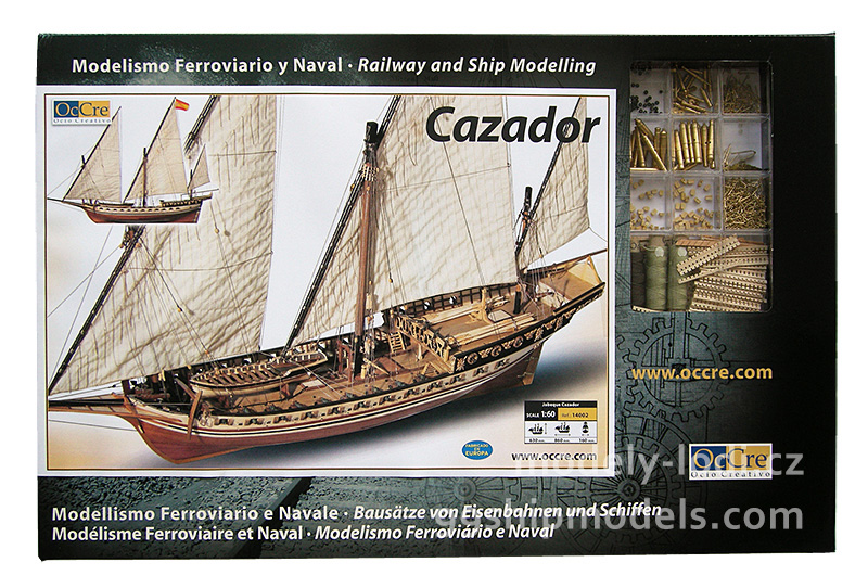 Model lodi Cazador, stavebnice Occre
