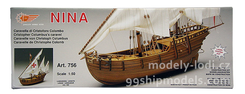 Model lodi Nina, stavebnice Mantua