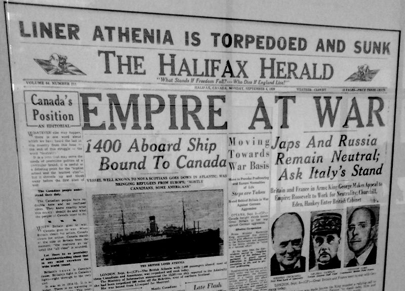 Torpedování Athenie a Británie vstupuje do války Torpedování Athenie a Británie vstupuje do války