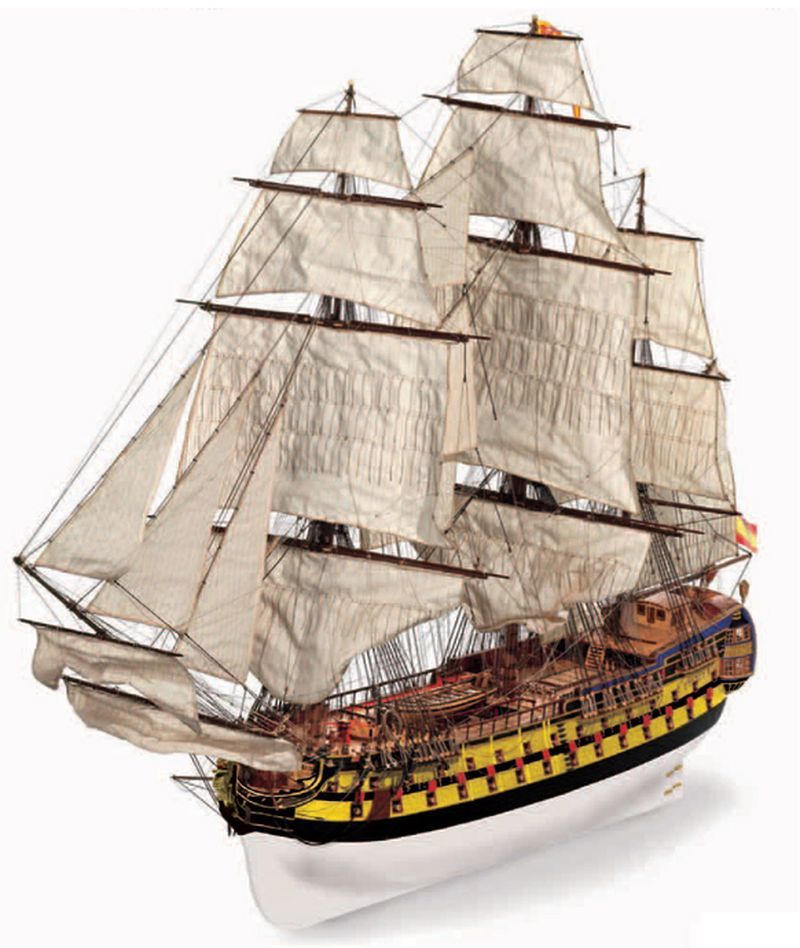 Model lodi San Ildefonso, stavebnice Occre