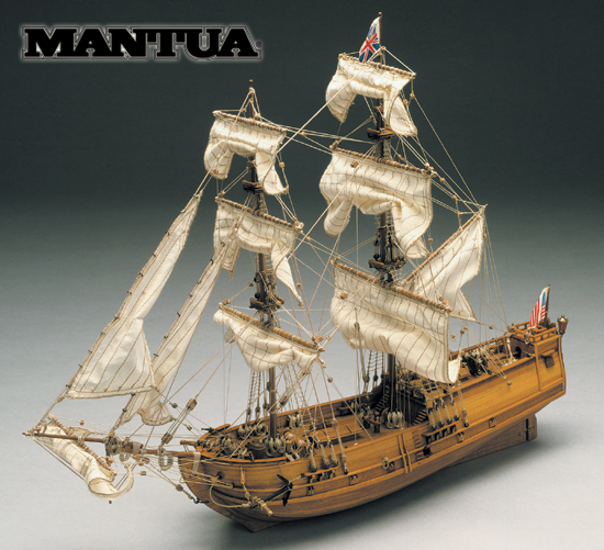 Model lodi Golden Star Mantua, stavebnice www.modely-lodi.cz