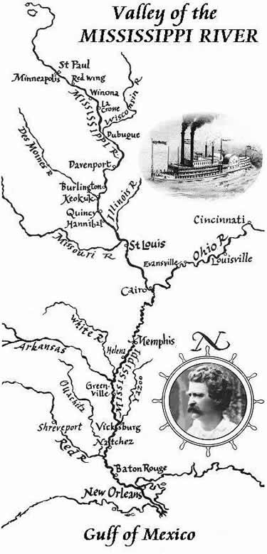 Mapa. King of The Mississippi. Modely-lodí.cz