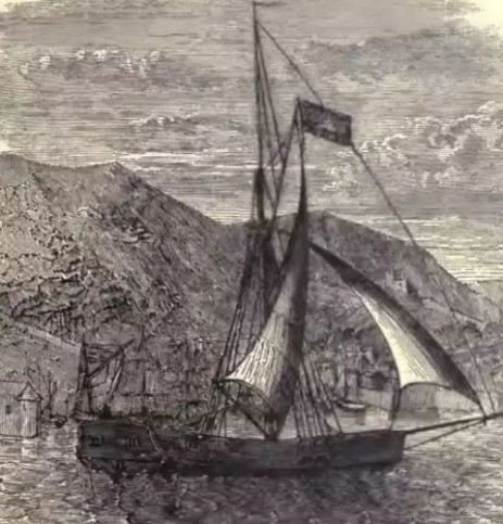 Hrabě Monte Christo - ilustrace lodi (www.modely-lodi.cz)