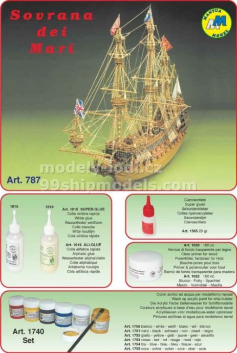 Návod pro model lodi Sovereign of Seas