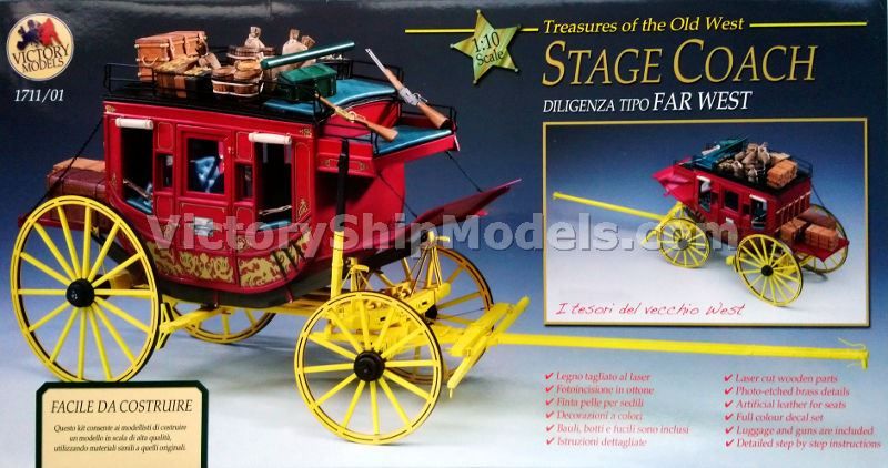 Model Stage Coach, stavebnice modelu Amati