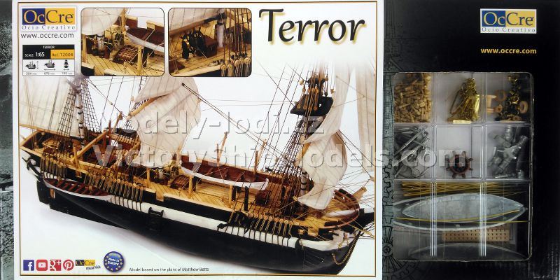 Model lodi HMS Terror, Occre - balení